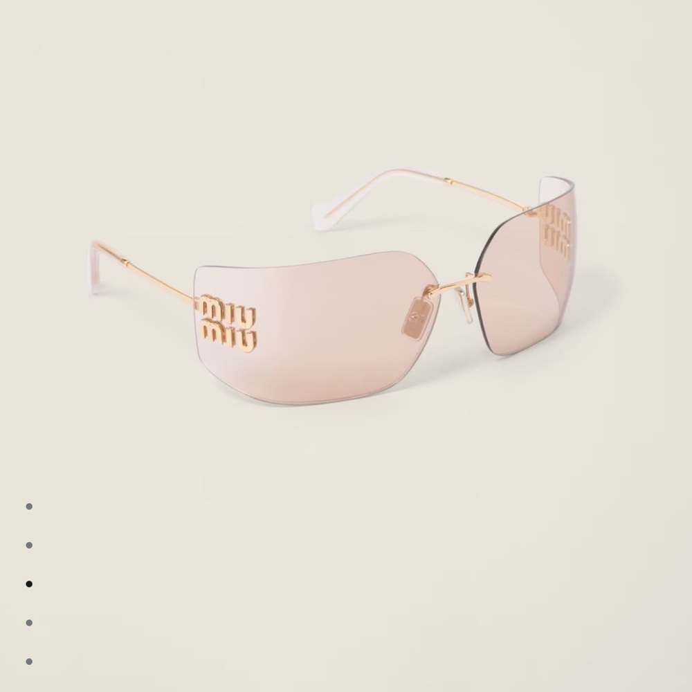 Miu Miu Rose and Gold Sunglasses